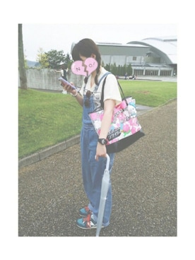 「仙台」｜「アイテム（オールインワン・サロペット）」を使った、ｎａａさん（レディース・162cm）の冬コーディネート