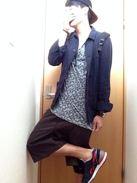 「無印良品（ムジルシリョウヒン）のアイテム（カバーオール）」を使った、takuさん（メンズ・180cm）の秋コーディネート