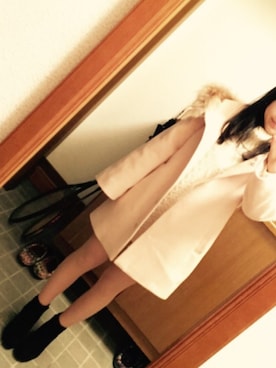 「コクーンコート」｜「アイテム（ブーティ）」を使った、ベリ☺︎さん（レディース・148cm）の冬コーディネート