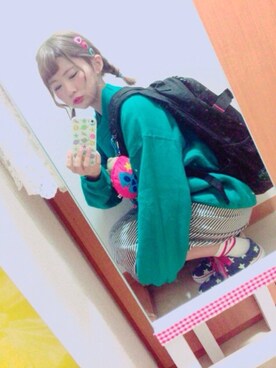 「rough（ラフ）のアイテム（シューズ）」を使った、わかにゃ。▼△さん（レディース・152cm）の春コーディネート