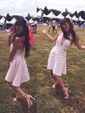 「Halston Heritage（ホルストンヘリテイジ）のアイテム」を使った、Miss Makiliciousさん（レディース・157cm）の夏コーディネート