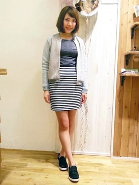 「skirt」｜「アイテム（ブルゾン）」を使った、flowerさん（レディース・160cm）の秋コーディネート