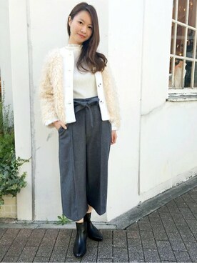 flowerさん（レディース・160cm）の冬コーディネート