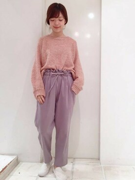 「バルーンスリーブ」｜flowerさん（レディース・162cm）の秋コーディネート