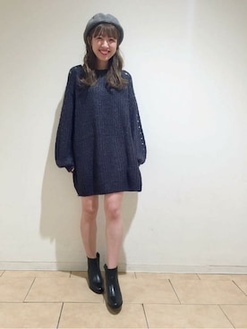 「バルーンスリーブ」｜flowerさん（レディース・162cm）の秋コーディネート