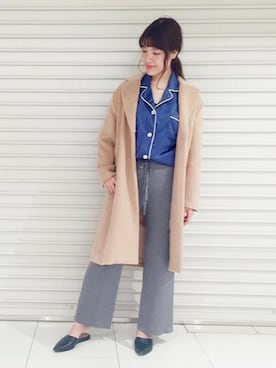 「flower（フラワー）のアイテム（その他アウター）」を使った、flowerさん（レディース・169cm）の秋コーディネート