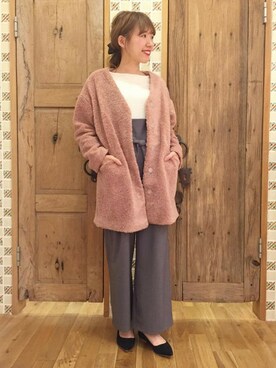 「flower（フラワー）のアイテム（その他アウター）」を使った、flowerさん（レディース・162cm）の秋コーディネート