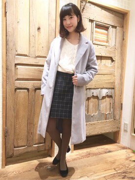 「flower」｜「アイテム（その他アウター）」を使った、flowerさん（レディース・159cm）の秋コーディネート