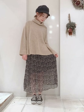 flowerさん（レディース・158cm）の冬コーディネート