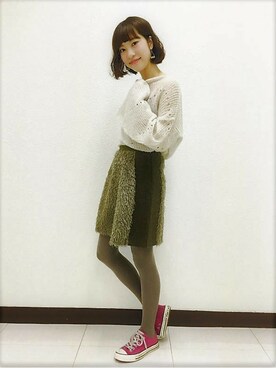 flowerさん（レディース・159cm）の冬コーディネート