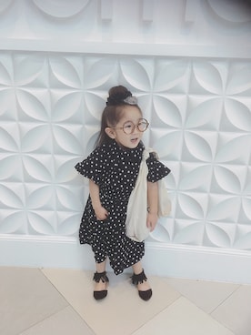 「OLD NAVY（オールドネイビー）のアイテム（パンプス）」を使った、* 𝚝𝚘𝚛𝚒𝚌𝚘𝚝*さん（キッズ・90cm）の秋コーディネート