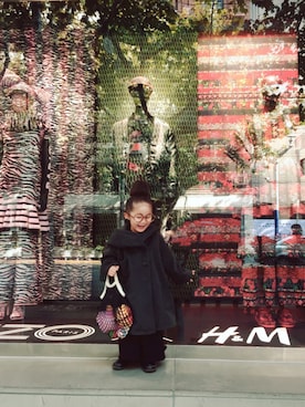 「H&M（エイチ・アンド・エム）のアイテム（その他）」を使った、* 𝚝𝚘𝚛𝚒𝚌𝚘𝚝*さん（キッズ・90cm）の秋コーディネート