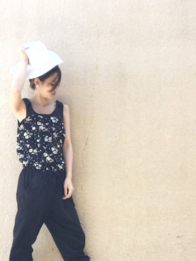 「INGNI（イング）のアイテム（つなぎ/オールインワン）」を使った、hina.さん（レディース・156cm）の春コーディネート