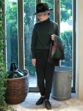 「カシミヤ」｜「アイテム（トップス）」を使った、Y.Sさん（レディース・165cm）の秋コーディネート