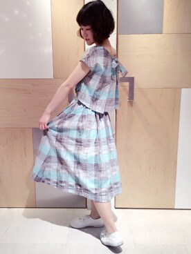 「アクティブ」｜「アイテム（ワンピース）」を使った、USHIODAさん（レディース・153cm）の春コーディネート