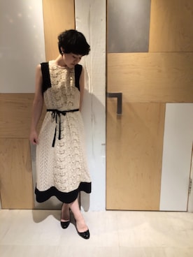 「FABIO RUSCONI（ファビオルスコーニ）のアイテム（パンプス）」を使った、USHIODAさん（レディース・153cm）の夏コーディネート