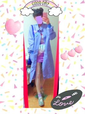 「ファンシー」｜「アイテム（その他アウター）」を使った、MaRiaさん（レディース・168cm）の春コーディネート