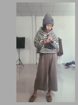 「ACNE（アクネ）のアイテム（帽子）」を使った、-H_ENG-さん（レディース・158cm）の秋コーディネート