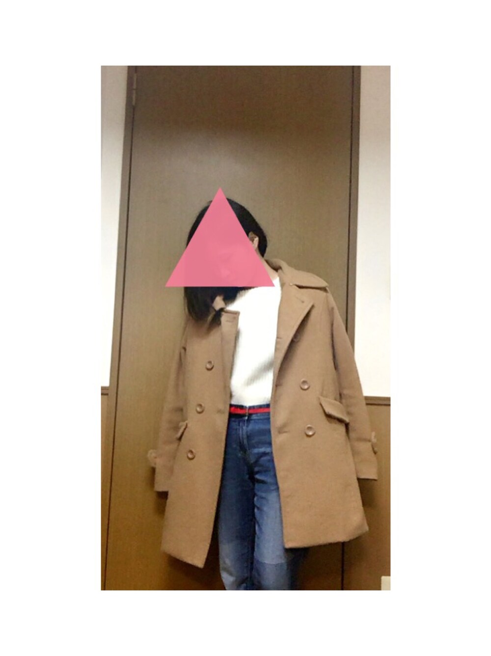 「大人カジュアル、シンプル、ローリーズファーム(LOWRYS FARM)、白ニット、シンプルコーデ、UNIQLO、ユニジョ、ラフ」｜「LOWRYS FARMのアイテム（ニット/セーター、ホワイト系）」を使った、puru...さん（レディース・152cm）の冬コーディネートの1枚目の写真