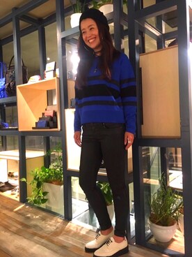 「DIESEL（ディーゼル）のアイテム（ドレスシューズ）」を使った、miduki48さん（レディース・164cm）の秋コーディネート