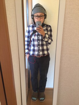 「beats. by dr.dre（ビーツバイドクタードレ）のアイテム（財布/小物）」を使った、yumiさん（レディース・153cm）の秋コーディネート