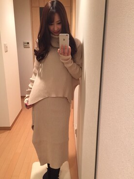 梅本静香さん（レディース・165cm）の冬コーディネート