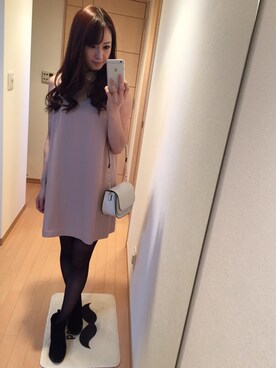 梅本静香さん(レディース・165cm)の冬コーディネート