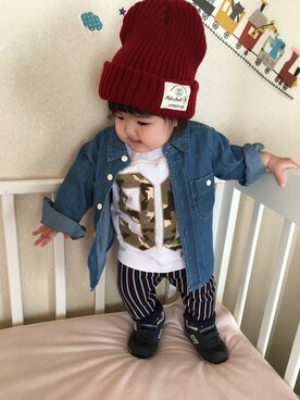 waka☺︎さん(キッズ・70cm)の秋コーディネート