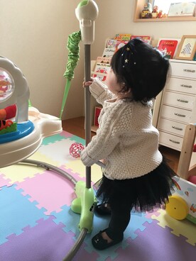 「babyGAP（babyGAP）のアイテム（シューズ）」を使った、waka☺︎さん（キッズ・70cm）の冬コーディネート
