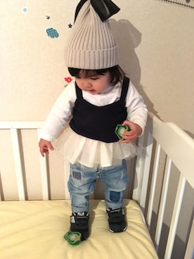 waka☺︎さん（キッズ・70cm）の冬コーディネート