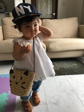 waka☺︎さん（キッズ・70cm）の春コーディネート