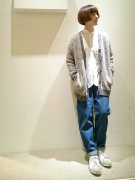 「FRAPBOIS（フラボア）のアイテム（パンツ）」を使った、zumeさん（レディース・160cm）の冬コーディネート