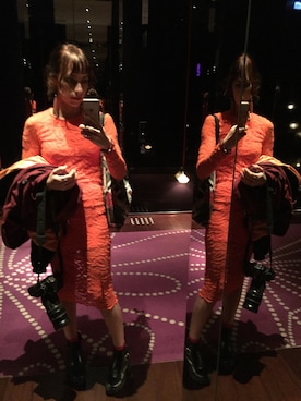 「orange」｜Sita Miluさん（レディース・160cm）の冬コーディネート