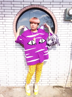 「yellow」｜Bacon Wangさん（メンズ・180cm）の秋コーディネート