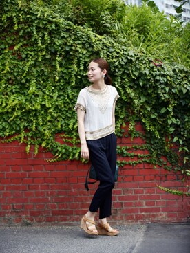 「ナバアサナ」｜ぴーさん（レディース・163cm）の夏コーディネート