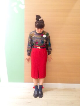「アイテム（タイツ/ストッキング）」を使った、たなかあさかさん（レディース・155cm・20代）の秋コーディネート