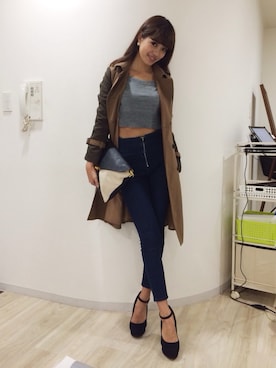 「DRWCYS（ドロシーズ）のアイテム（トップス）」を使った、MASAEさん（レディース・168cm）の秋コーディネート