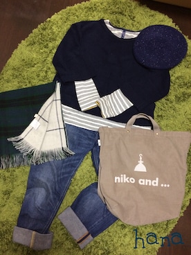 hanaさん（レディース・154cm）の冬コーディネート