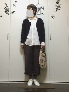 「CLOUDNINE（クラウドナイン）のアイテム（パンツ）」を使った、hanaさん（レディース・154cm）の春コーディネート