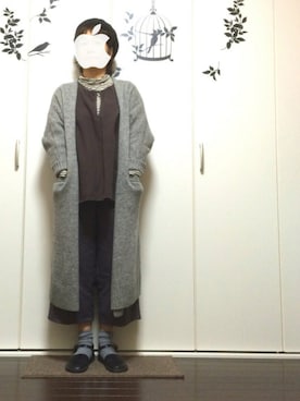 「CLOUDNINE（クラウドナイン）のアイテム（パンツ）」を使った、hanaさん（レディース・154cm）の冬コーディネート