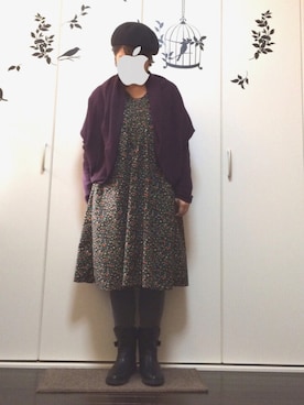 hanaさん(レディース・154cm)の冬コーディネート