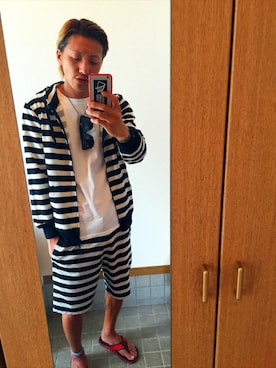 「POLO RALPH LAUREN（ポロ ラルフ ローレン）のアイテム（サンダル）」を使った、kemuri styleさん（メンズ・175cm）の夏コーディネート