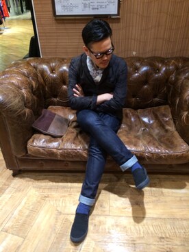 バータックさん（メンズ・177cm）の春コーディネート