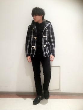「WEGO（ウィゴー）のアイテム（ダッフルコート）」を使った、KOSUKEさん（メンズ・172cm）の秋コーディネート