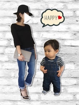 「Marc by Marc Jacobs（マークバイマークジェイコブス）のアイテム（腕時計）」を使った、A…Tさん（キッズ・80cm）の春コーディネート