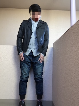 「QUENCHLOUD（クエンチラウド）のアイテム（ジャケット/アウター）」を使った、Ren Saitoさん（メンズ・168cm）の冬コーディネート