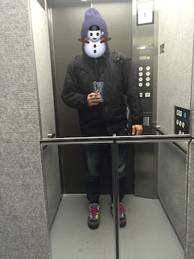 「WTAPS（ダブルタップス）のアイテム（ナイロンジャケット）」を使った、Ren Saitoさん（メンズ・169cm）の冬コーディネート