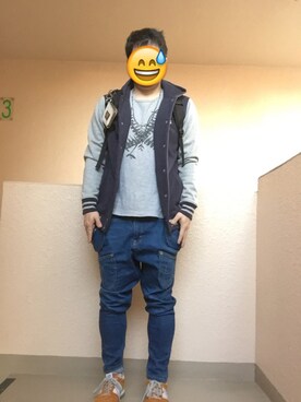 「QUENCH（クエンチ）のアイテム」を使った、Ren Saitoさん（メンズ・168cm）の冬コーディネート