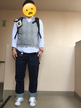 「ペインターパンツ」｜「アイテム（福袋/福箱）」を使った、Ren Saitoさん（メンズ・168cm）の春コーディネート