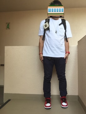 「Utility（ユーティリティー）のアイテム（アクセサリー）」を使った、Ren Saitoさん（メンズ・168cm）の夏コーディネート